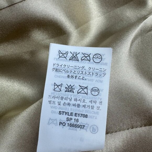 NWOT J.Crew Collection Icon Trench Coat in Light Khaki Classic Preppy 2 Petite - Picture 5 of 8